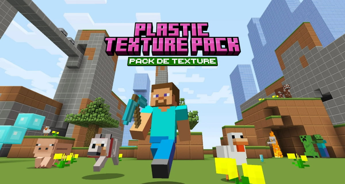 Plastic Texture Pack : Redécouvrez Minecraft en Plastique – Pack de Texture Minecraft – 1.20 / 1.21