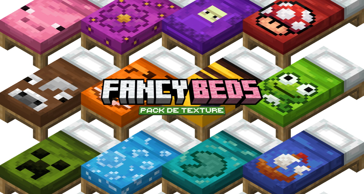 Fancy Beds : Personnalisez Vos Lits – Pack de Texture Minecraft – 1.14 → 1.21