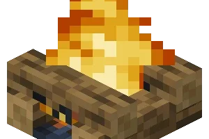 feu de camp minecraft