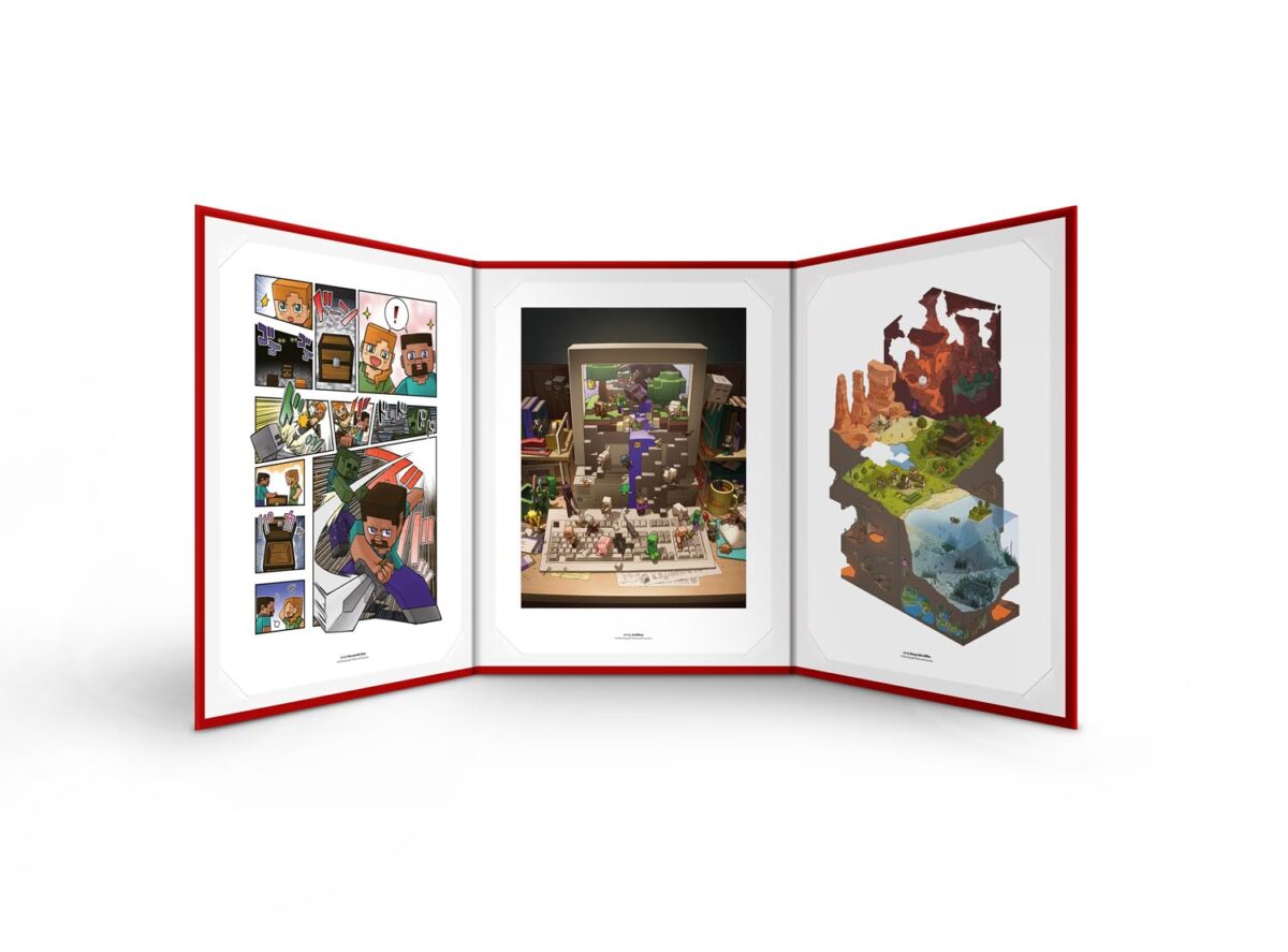 livre the world of minecraft edition deluxe trifold