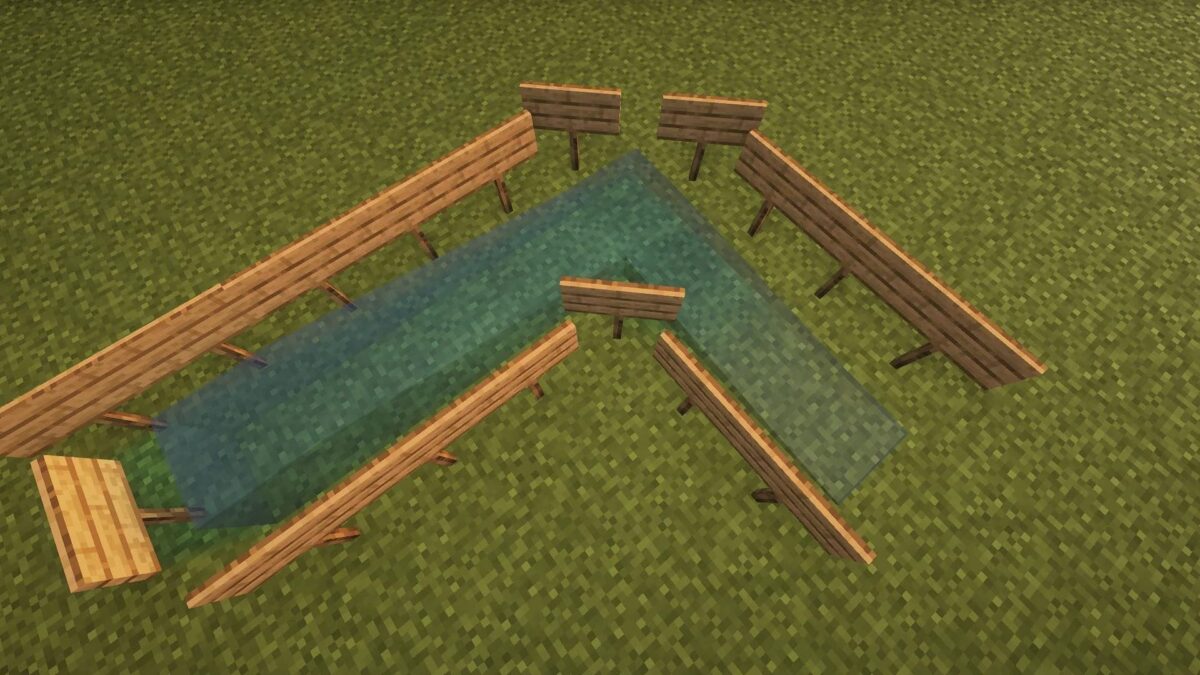 pancarte utilisées pour contrôler le flux d'eau dans Minecraft