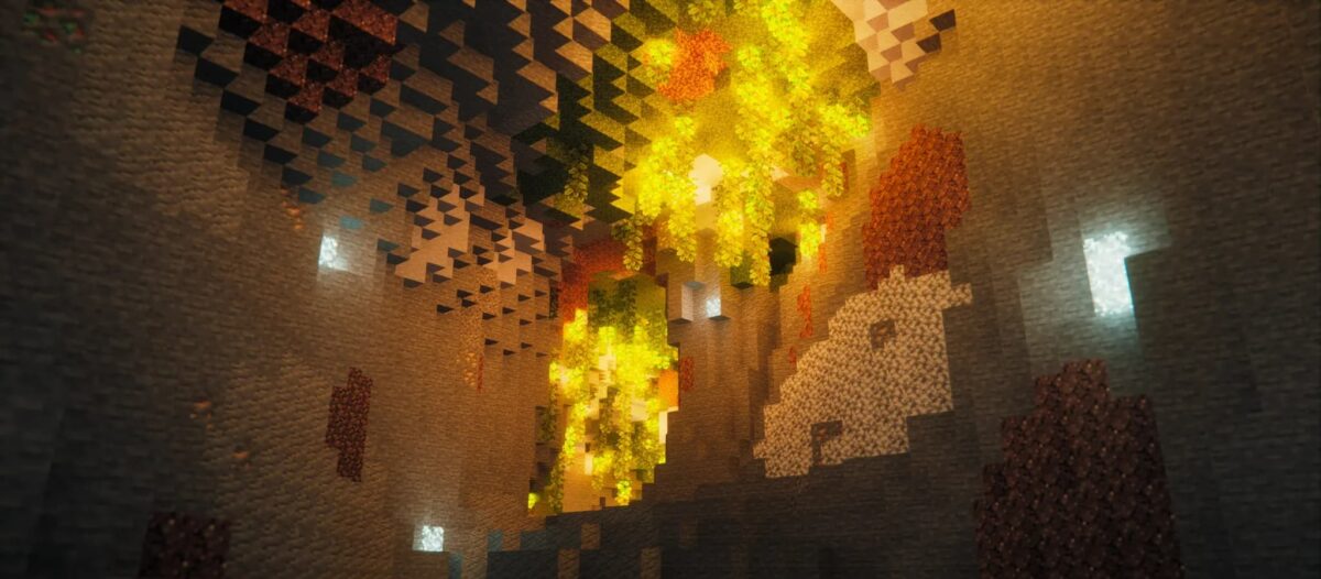 Soft Voxels Lite Minecraft shader grotte végétation éclairage réaliste