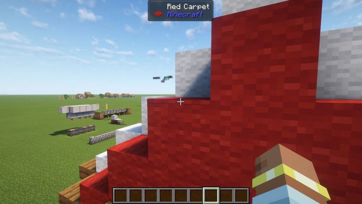 Tapis rouge utilisé pour empêcher l'apparition des créatures dans Minecraft.