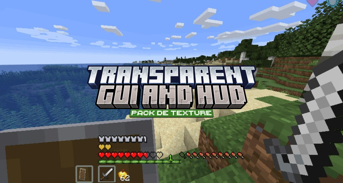 Transparent GUI and HUD : Jouez Sans Distraction – Pack de Texture Minecraft – 1.8 → 1.21