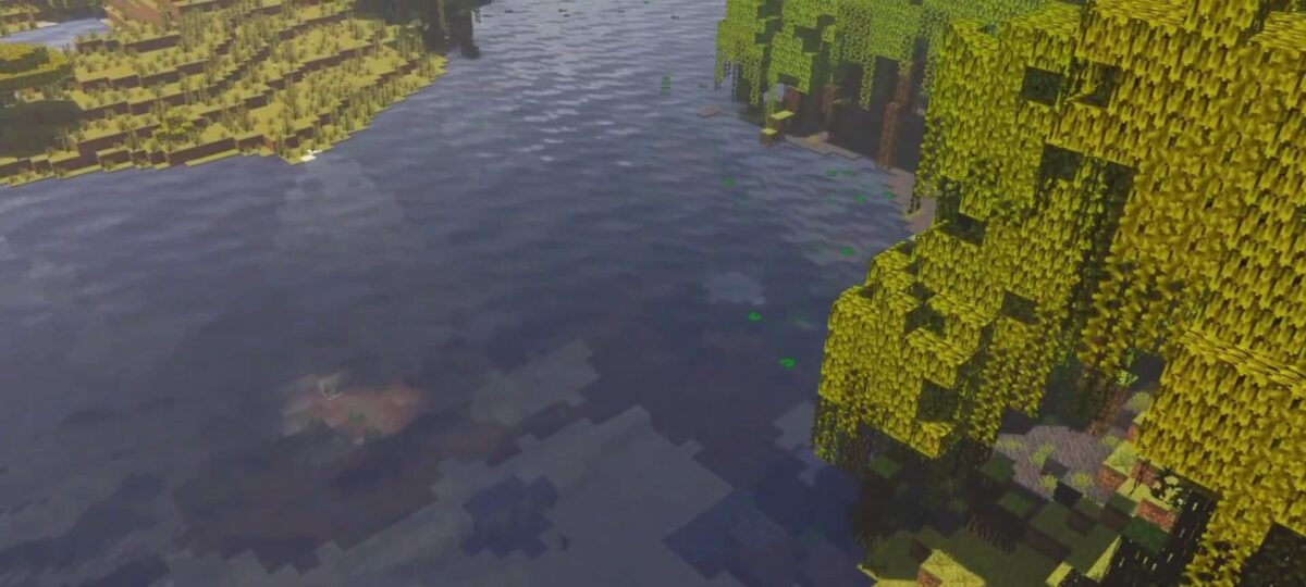 eflet de l'eau réaliste avec le Bicubic Shaders BE sur Minecraft PE