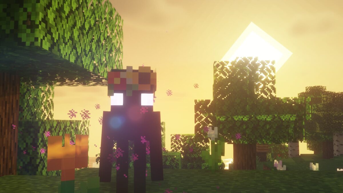 Enderman Overhaul Minecraft Flower Fields variant petit et passif avec des perles d'Ender