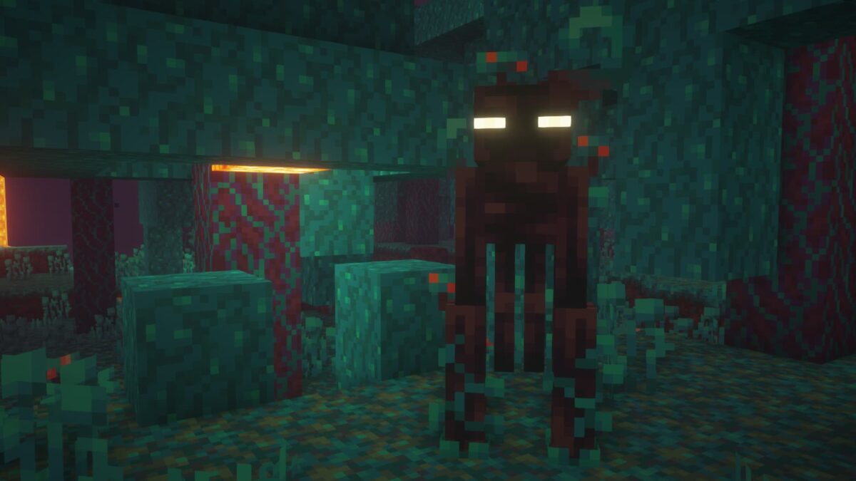 Enderman Overhaul Minecraft Warped variant, immunisé au feu et lâchant des Warped Pearls