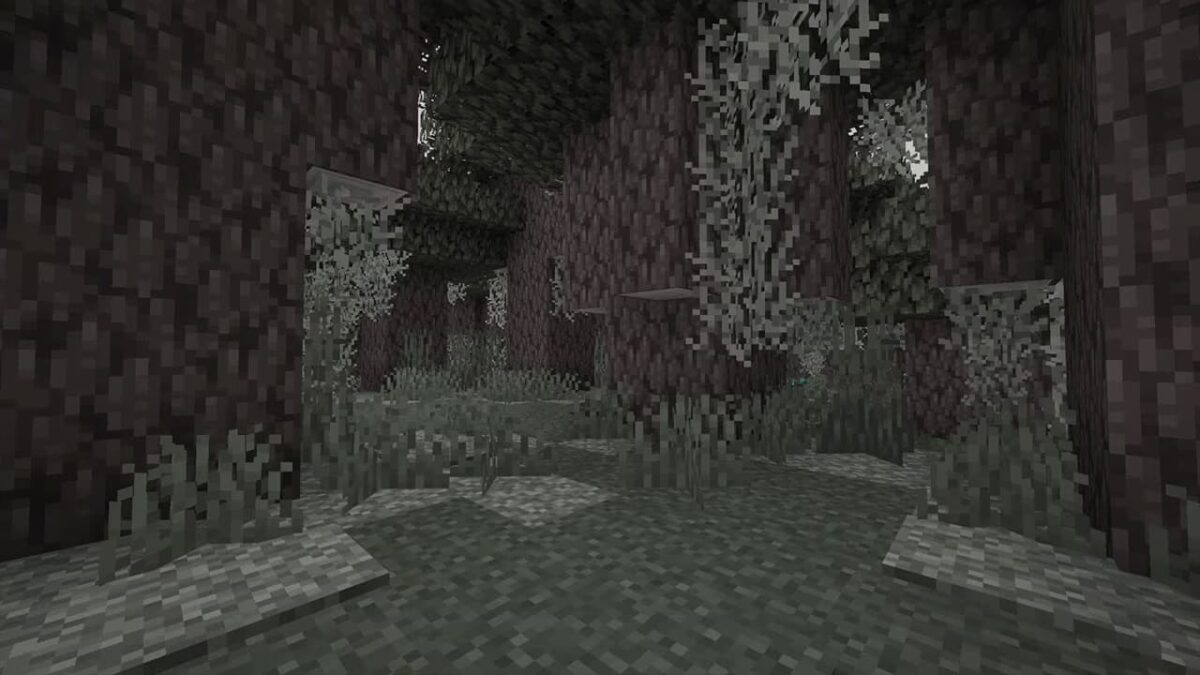 pale garden jardin pale biome minecraft