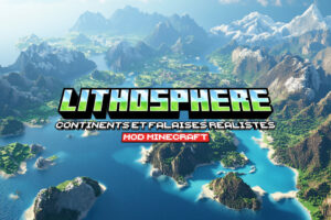 Lithosphere : Continents et Falaises Réalistes – Mod Minecraft - 1.19.4 → 1.21.1 lithosphere-mod-minecraft