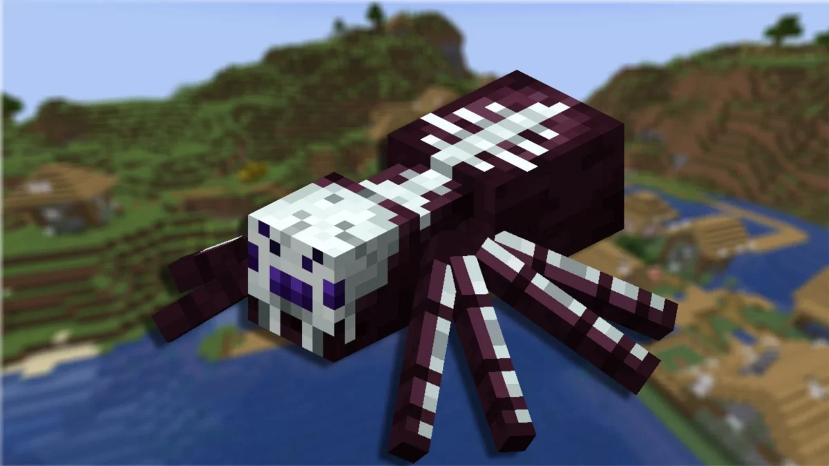 bone spider Minecraft Earth mob - variante d'araignée du spinoff Minecraft Earth