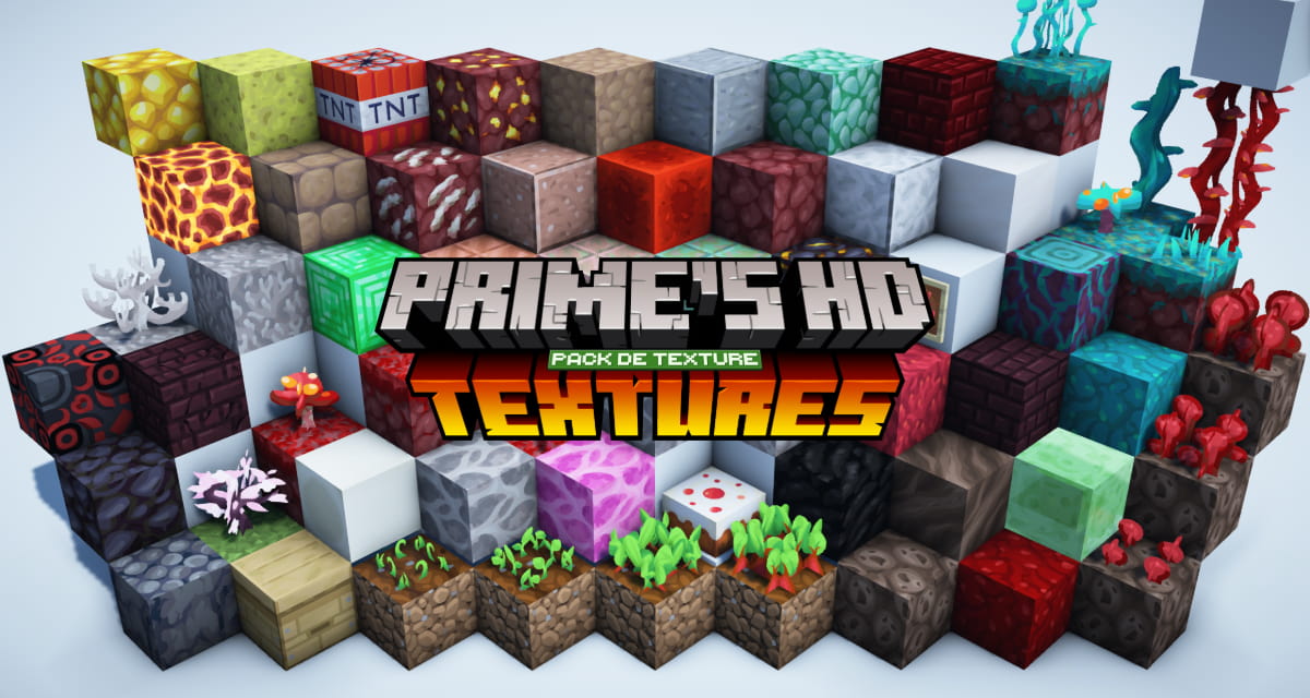 Prime’s HD Textures : Faites Briller Vos Blocs – Pack de Texture Minecraft – 1.17 → 1.21