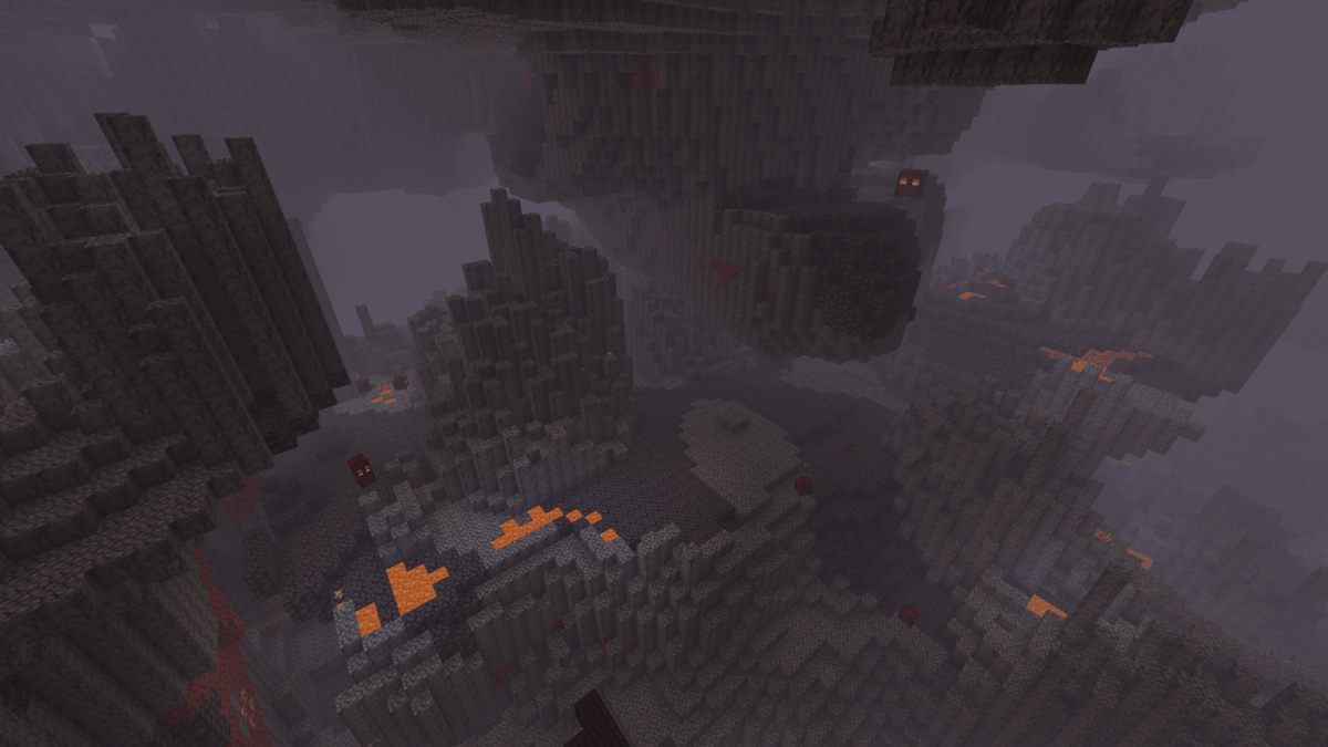 Deltas de basalte biome nether minecraft