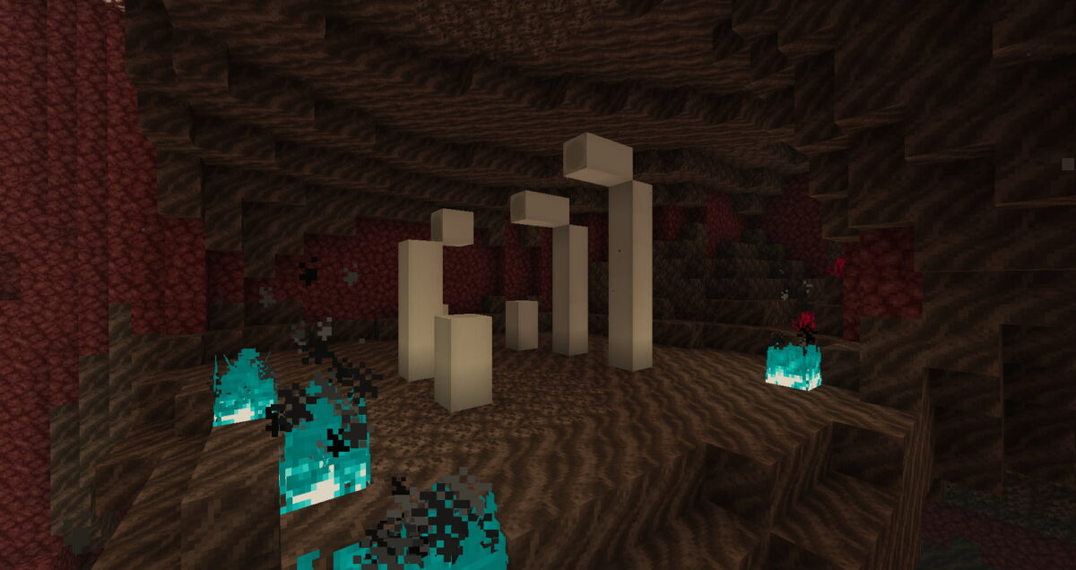 Fossile du Nether structure nether minecraft