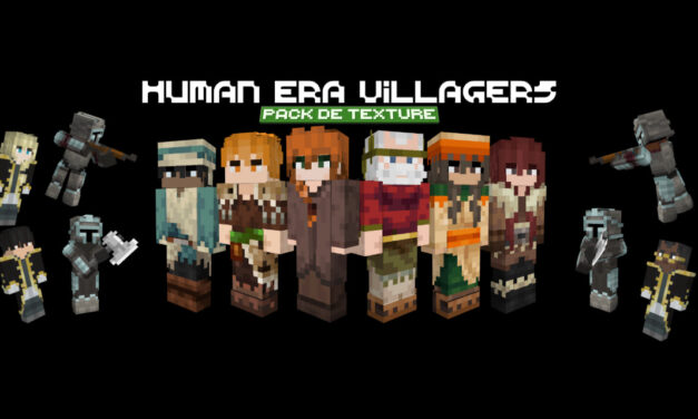 Human Era Villagers & Illagers X Fresh Animations : PNJ Humains et Animations Réalistes – Pack de Texture Minecraft – 1.12 → 1.21