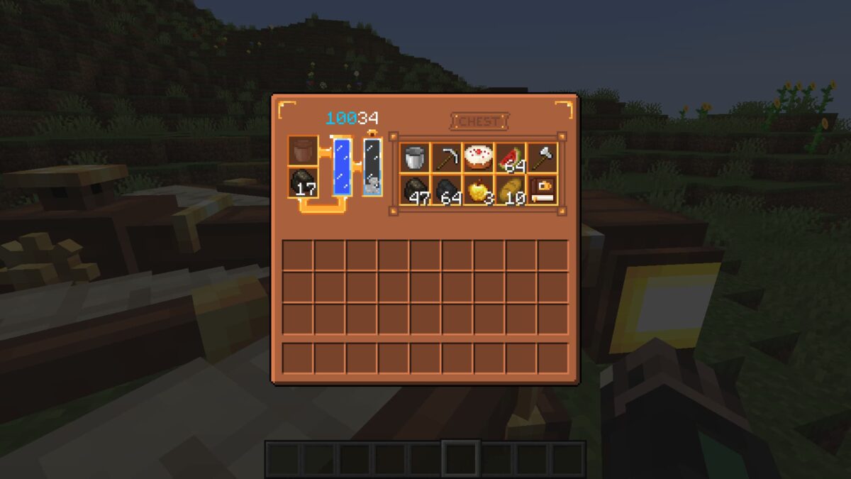 interface de gestion du système à vapeur dans le mod Rustic Engineer pour Minecraft, affichant le niveau de carburant et d'eau