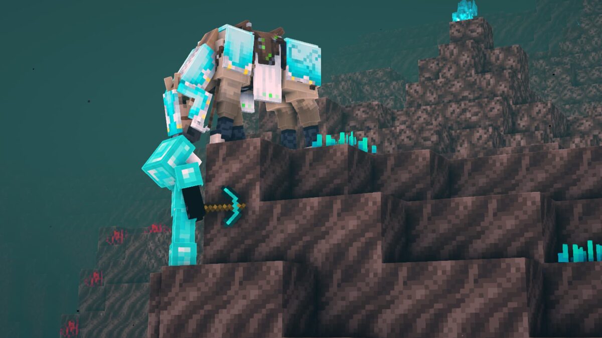 Star Worm Equestrian aventure dans le Nether avec cheval équipé dans Minecraft