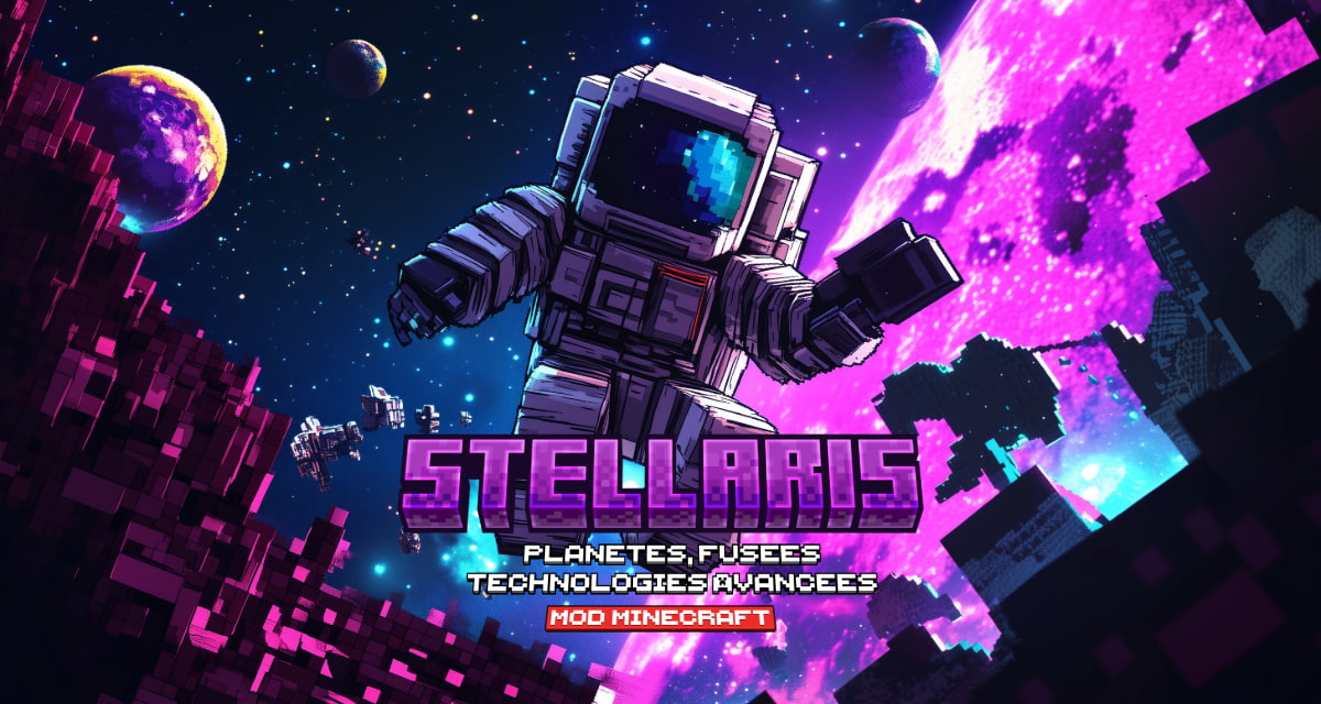 Stellaris : Planètes, Fusées et Technologies Avancées – Mod Minecraft – 1.20 → 1.21