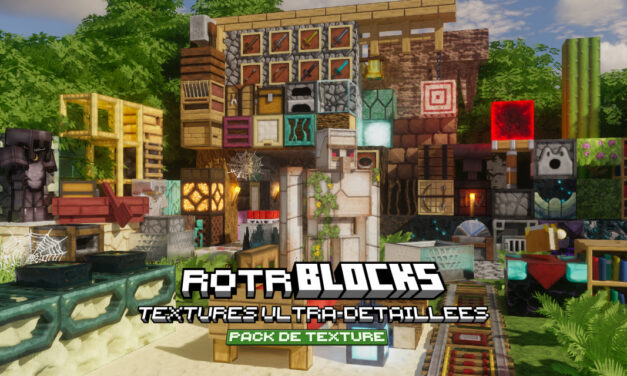 rotrBLOCKS : Des Textures Ultra-Détaillées – Pack de Textures Minecraft – 1.13 → 1.21