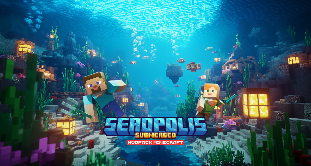 Seaopolis: Submerged : Exploration des Profondeurs – Modpack Minecraft – 1.20.1