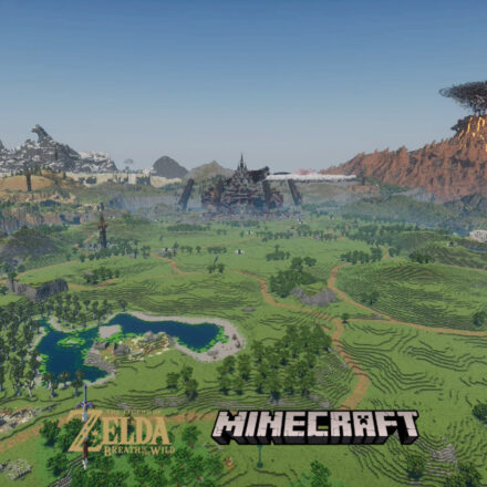 La map de Zelda Breath Of The Wild (Hyrule) dans Minecraft - Minecraft.fr