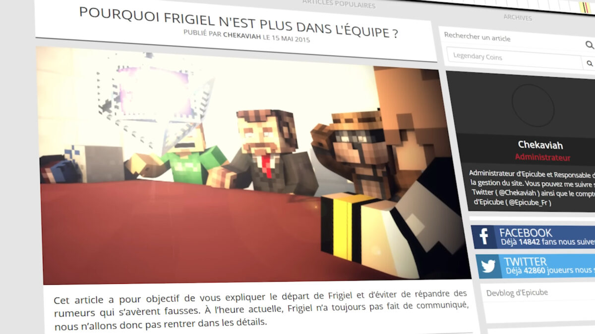 La version d'Epicube sur l'affaire avec Frigiel