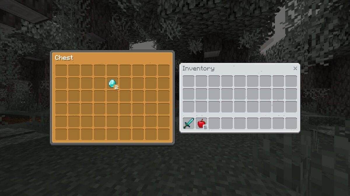 refonte interface utilisateur minecraft coffre