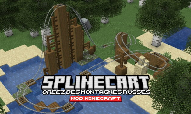 Splinecart : Créez des Montagnes Russes – Mod Minecraft – 1.21