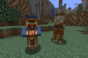Le marchand ambulant et son fidèle lama minecraft