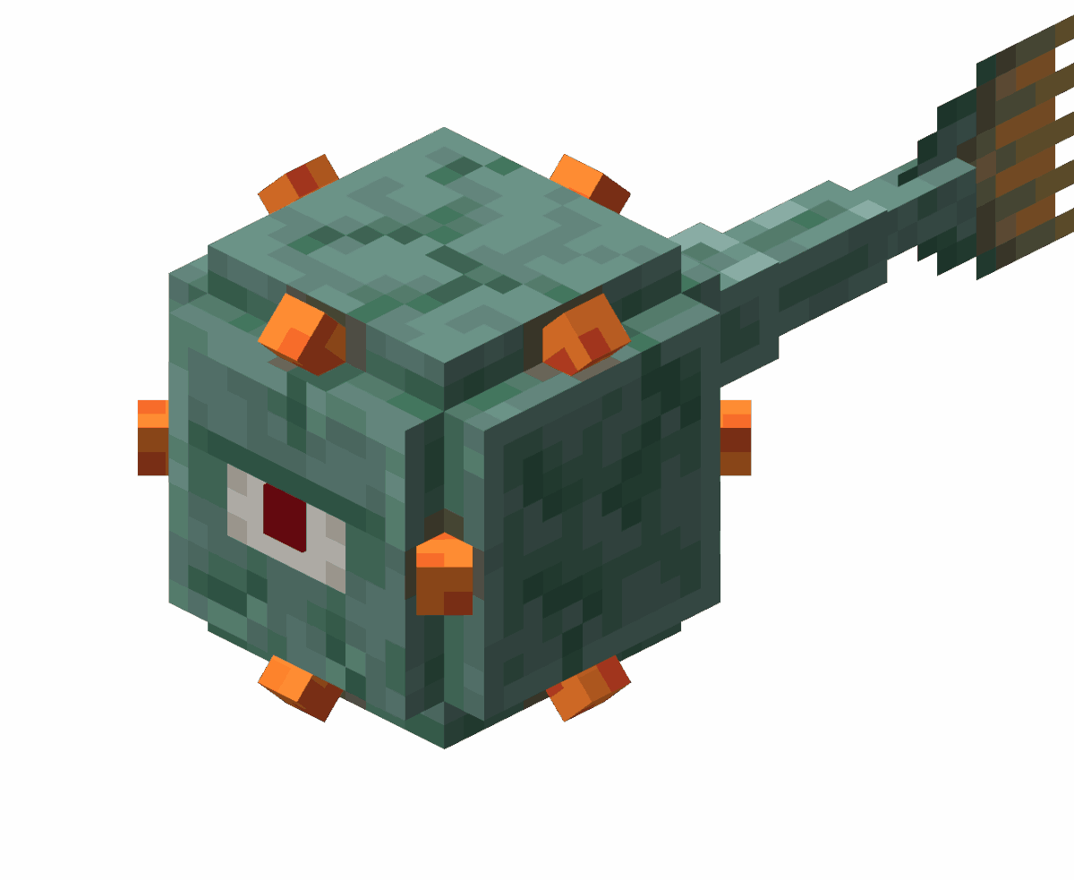 gardien mob minecraft épines rétractées