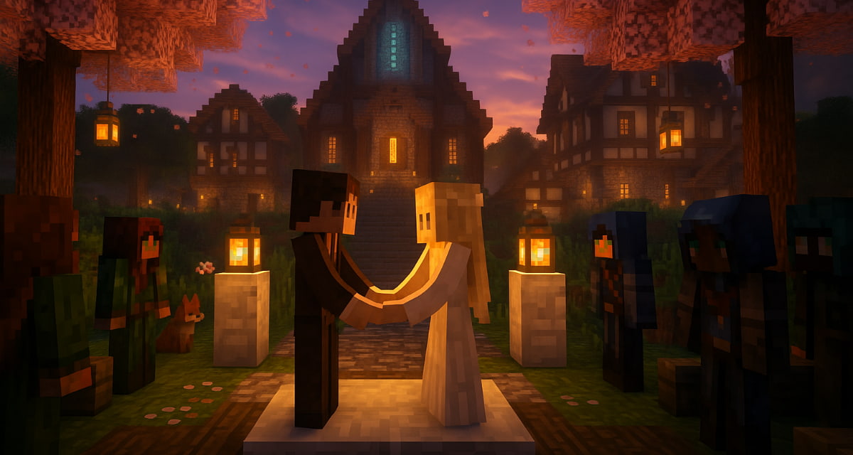 Ils se sont rencontrés sur Minecraft… et s’y sont dit « oui » devant leurs proches en jeu
