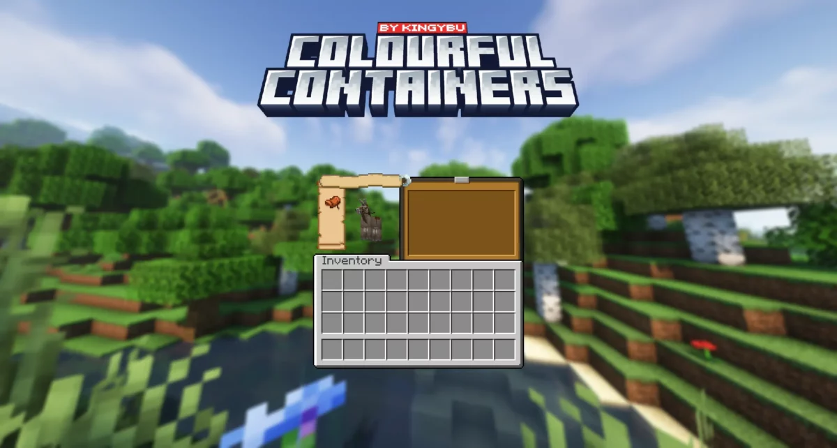 Interface du pack de texture Minecraft Colourful Containers GUI pour l’équipement du cheval dans Minecraft.