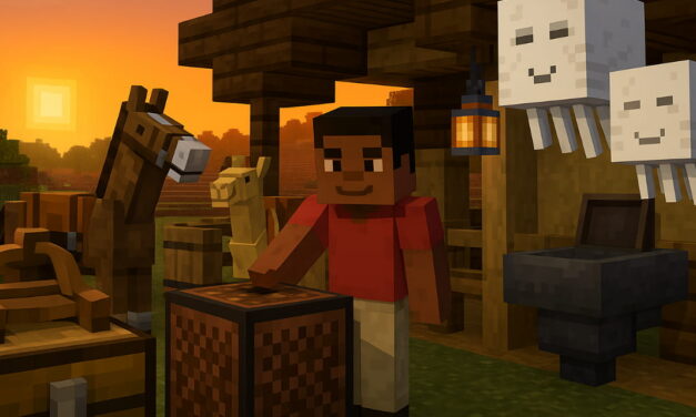 Minecraft : une selle à fabriquer et un nouveau disque à écouter
