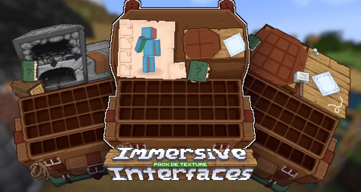Shrimp’s Immersive Interfaces : Des menus qui prennent vie – Pack de Texture Minecraft – 1.20 → 1.21