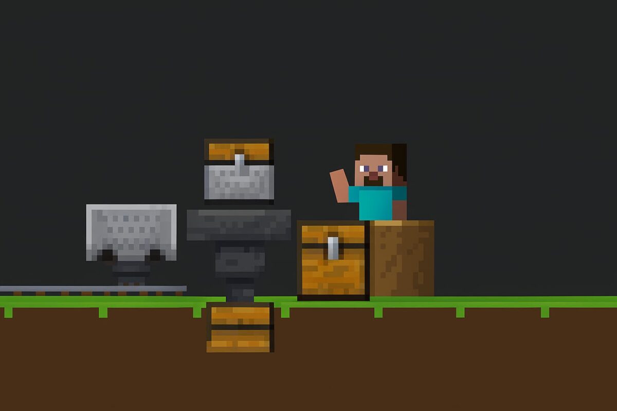 Succès : Gare de marchandises wagonnet de stockage minecraft