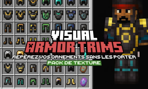 Visual: Armor Trims : Ornements Visibles dans l’Inventaire – Pack de Texture Minecraft – 1.20 → 1.21