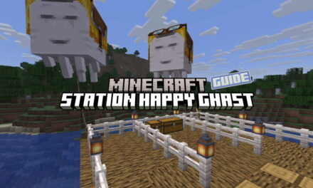 Construisez une station à Happy Ghast pour voyager dans les airs dans Minecraft