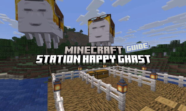 Construisez une station à Happy Ghast pour voyager dans les airs dans Minecraft