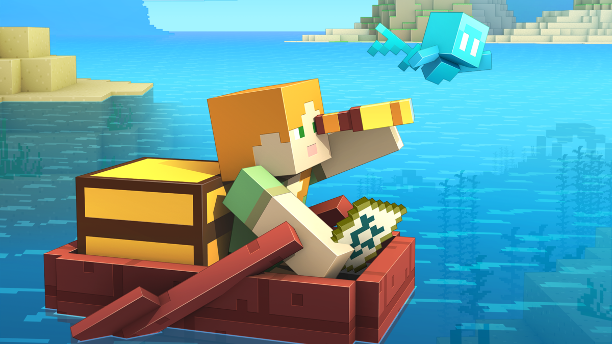 fond écran minecraft officiel aventure alex