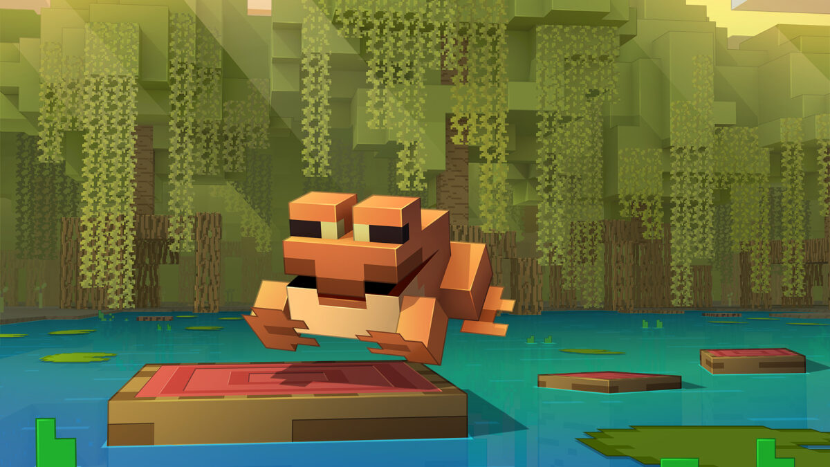 fond écran minecraft officiel grnouille