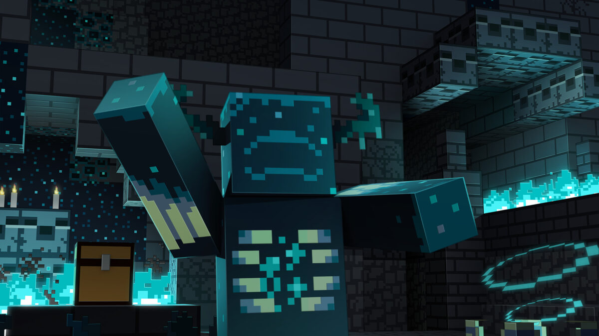 fond écran minecraft officiel warden