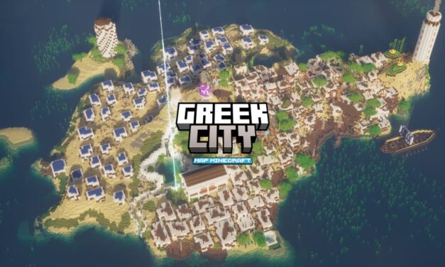 Greek City : Ville côtière méditerranéenne – Map Minecraft