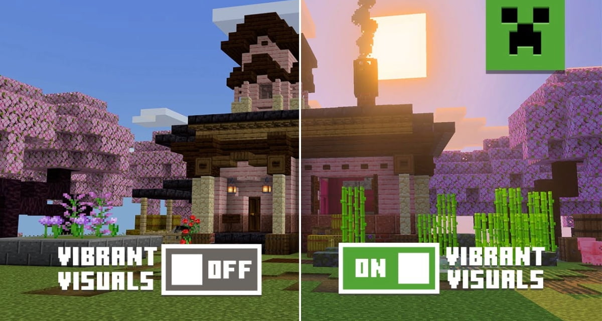 Minecraft modernise ses graphismes avec Vibrant Visuals, la mise à jour la plus ambitieuse à ce jour