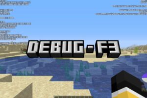 L'écran de débogage (touche F3) dans Minecraft