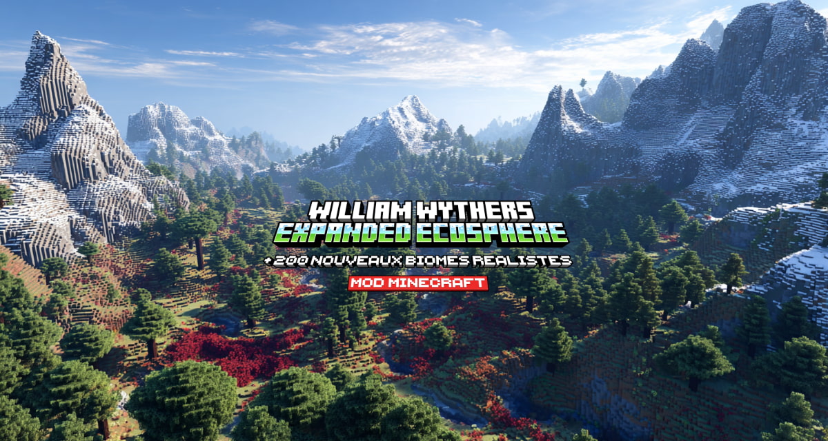William Wythers’ Expanded Ecosphere : un mod qui ajoute près de 200 biomes réalistes à Minecraft