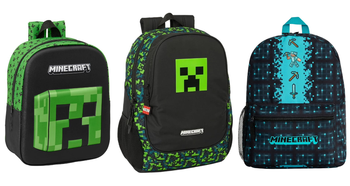 cartable sac école minecraft