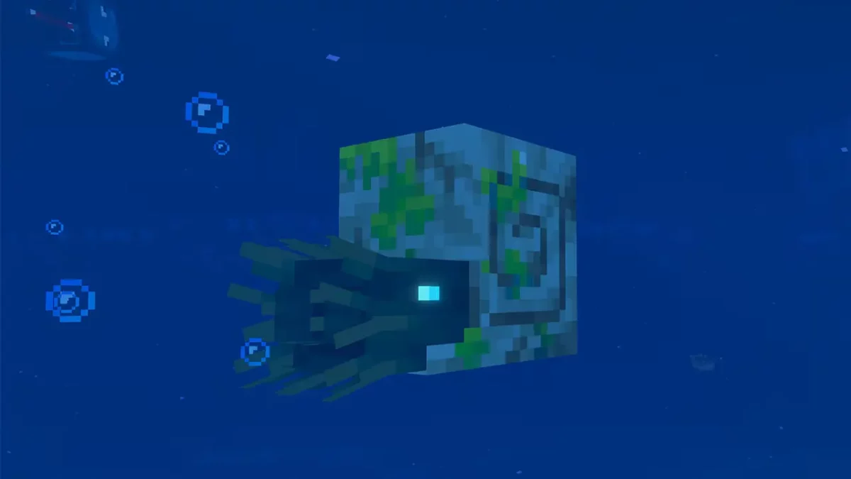 Nautile zombie, variante morte-vivante du nautile, aperçu officiel de Minecraft