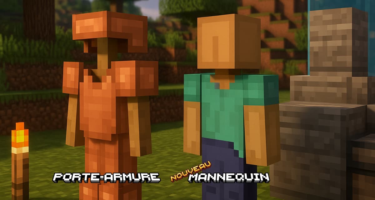 Snapshot Minecraft 25w36a/b : mannequins, frontières dimensionnelles et correctifs attendus