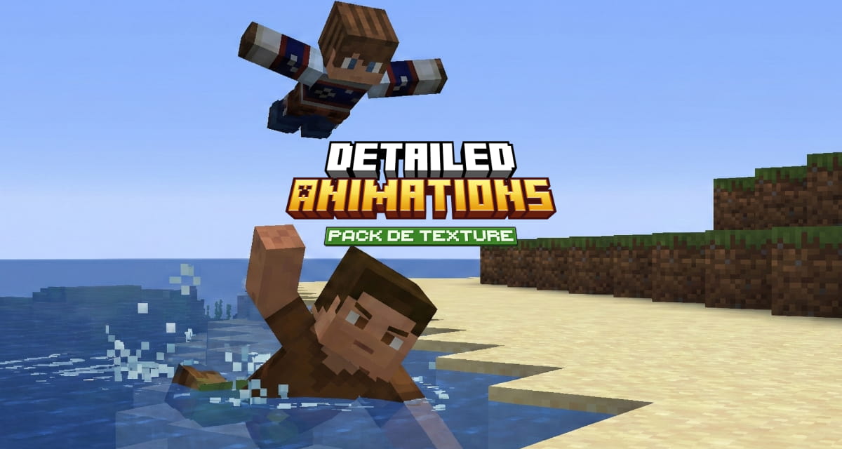 Detailed Animations : un pack de textures qui enrichit les animations de votre personnage dans Minecraft