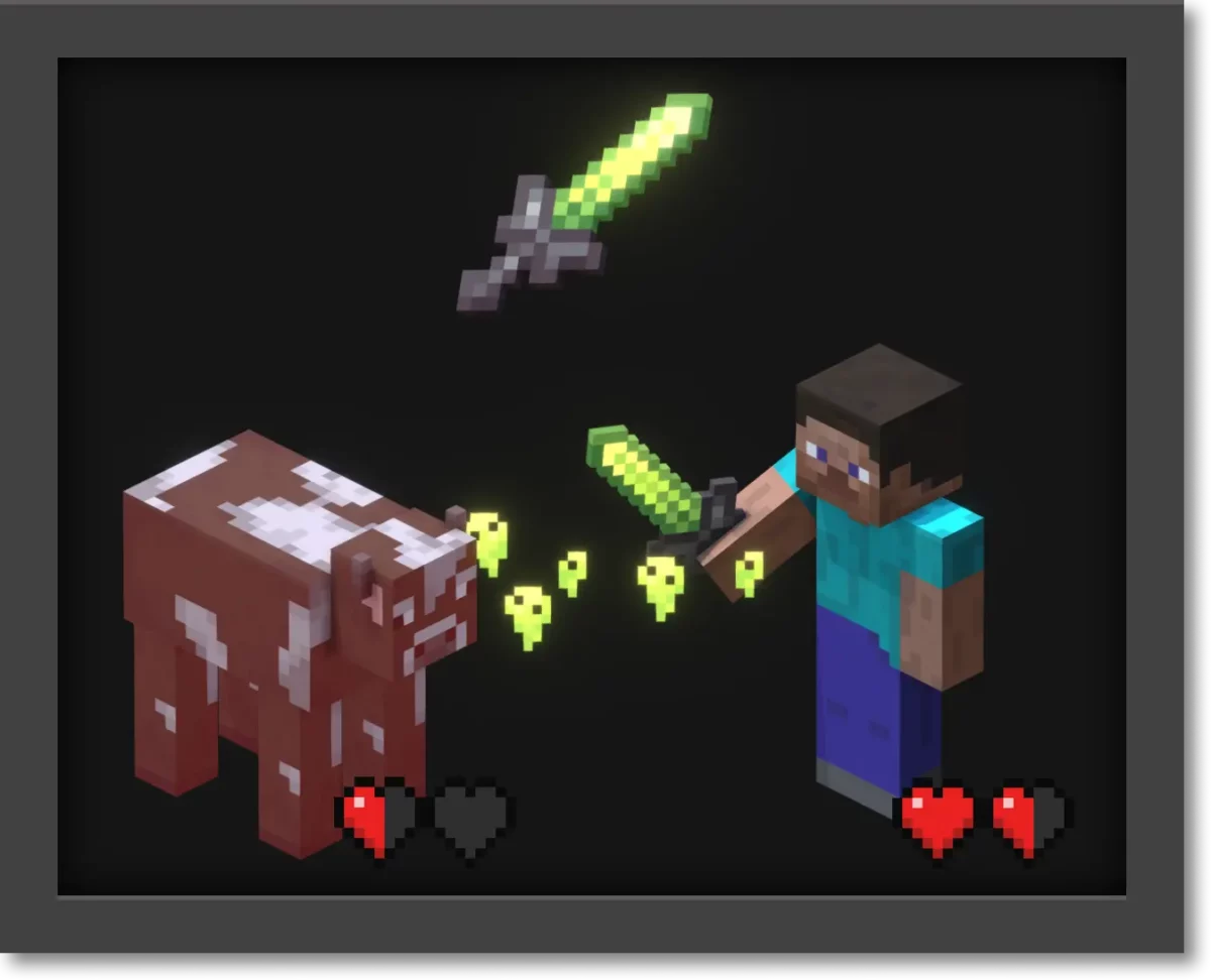 mod Minecraft Sons Of Sins montrant l’Ether Sword drainant la vie des ennemis à chaque coup grâce à l’énergie éthérique