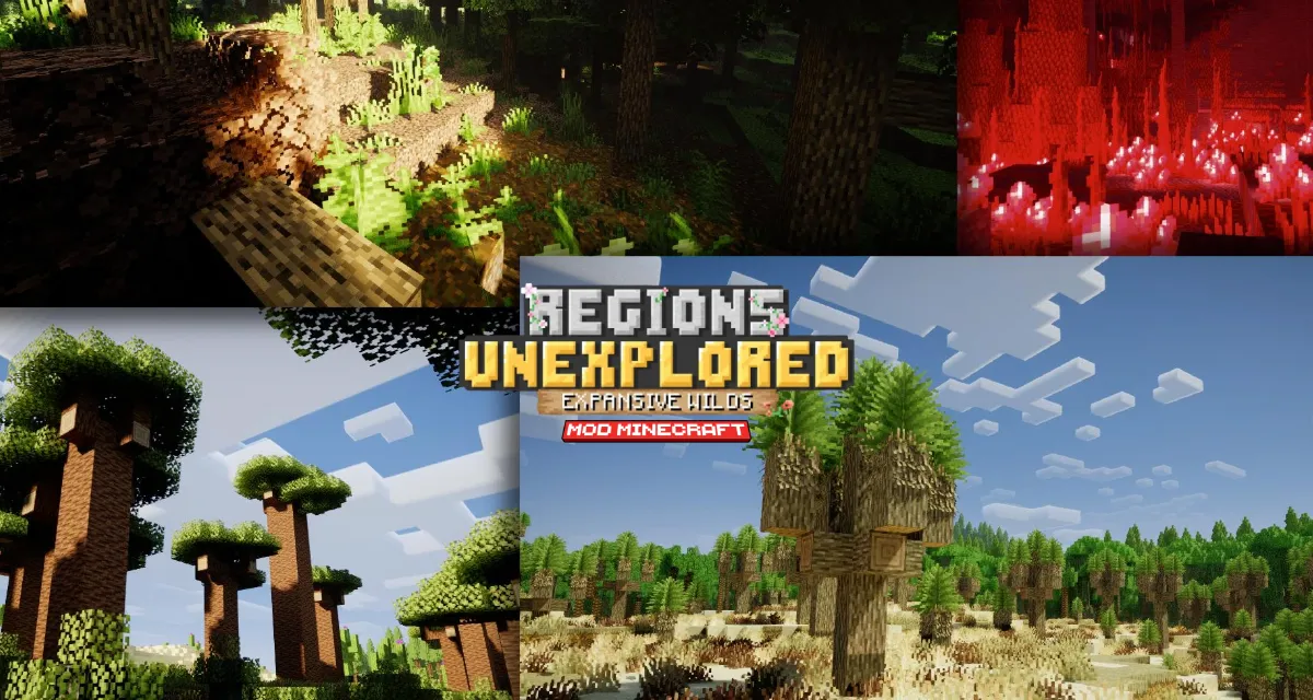 Regions Unexplored redessine les forêts, déserts et cavernes de Minecraft à grande échelle